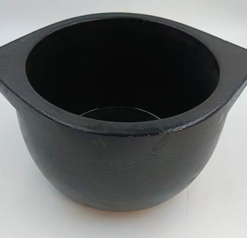 1.3 – 1.5 liter Handmade Natural Soapstone / Kalchatti | Deep Cooking Pot | Open Fire and Gas Stove Compatible | Pre-Seasoned